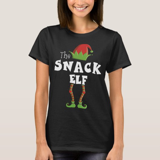 スナック小妖精や小人クリスマスパジャマ Tシャツ (正面)