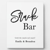 スナック結婚バーの看板Tabletop フォトプラーク (正面)