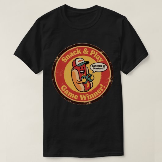 スナック&ゲーム勝者 Tシャツ (デザイン正面)
