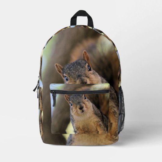 スナック！スナックが大好き！ プリントバックパック (正面)