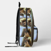 スナック！スナックが大好き！ プリントバックパック (左)