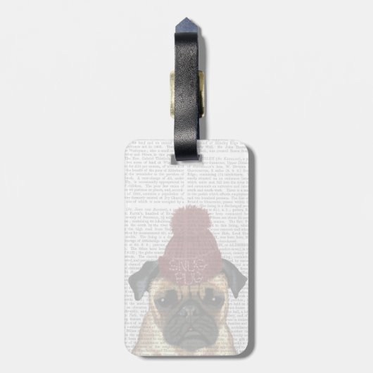 スナッグパグ ラゲッジタグ (裏面縦)