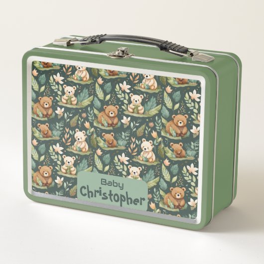 スナッグベアハグベビー弁当箱 メタルランチボックス (正面)
