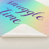 "スナッグルタイム"パステルエステティックブランケット シェルパブランケット (3/4)