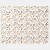 スナッグル子猫60x80フリースブランケット フリースブランケット (正面(横))