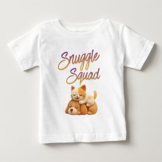 スナッグル・スクワッド ベビーTシャツ (正面)