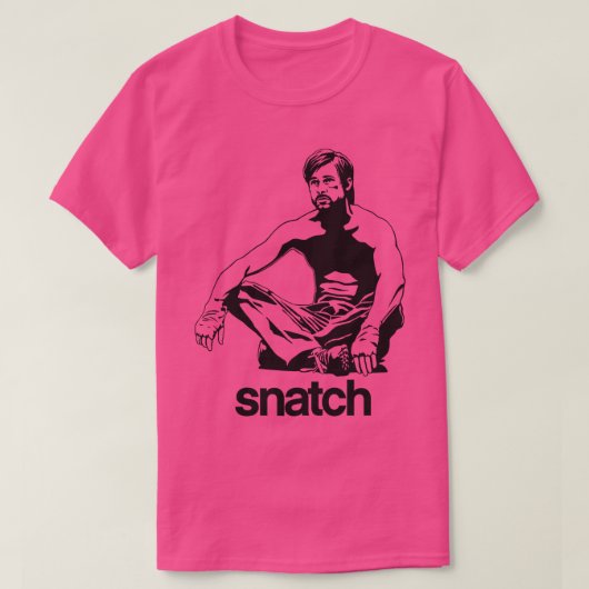 スナッチ黒 Tシャツ (デザイン正面)