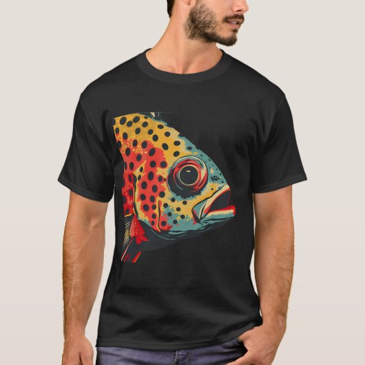 スナッパーかヘラブナの頭 Tシャツ (正面)
