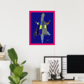 スナッピングタートルアートポスター 18 x 24 ポスター (ホームオフィス)