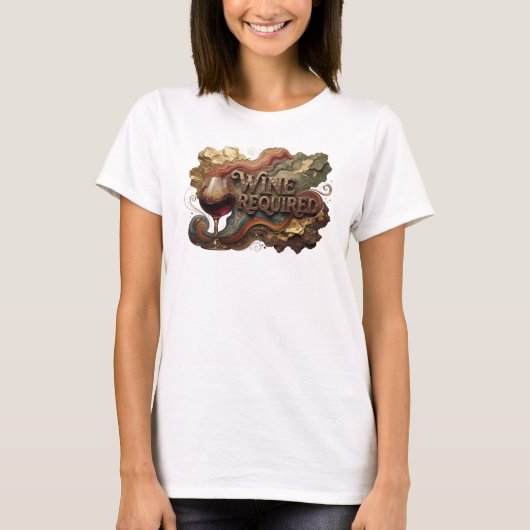 スナッピーオレンジ ワイン必須 引用Tシャツ Tシャツ (正面)