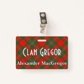 スナッピークラングレゴーマクレガータータンチェック バッジ (正面クリップ)