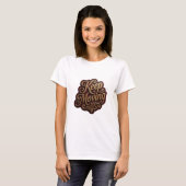 スナッピーゴールドKEEP MOVING 3Dテキストアート Tシャツ (正面フル)