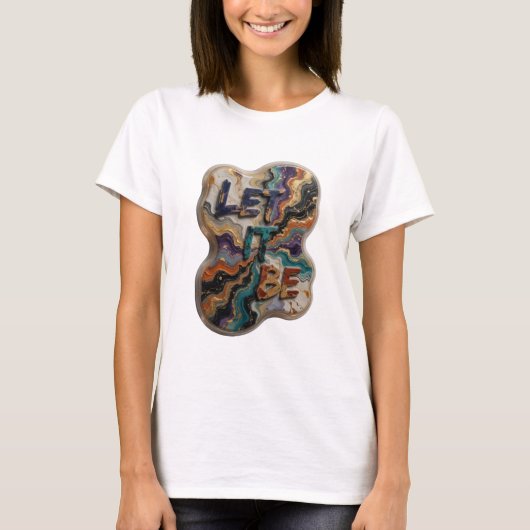 スナッピーシルバー LET IT BE オリジナルTシャツ Tシャツ (正面)