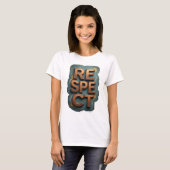 スナッピー オレンジ RESPECT プリント Tシャツ (正面フル)