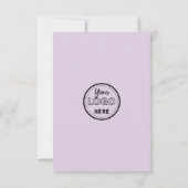 スナップと共有QrコードFacebook Instagramロゴ 招待状 (裏面)