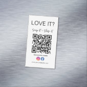 スナップと共有QrコードFacebook Instagram マグネット名刺 (インサイチュ)