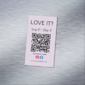 スナップと共有QrコードFacebook Instagram マグネット名刺 (インサイチュ)