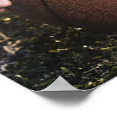 スナップの準備をするサッカーセンターのクローズアップ ポスター (角)