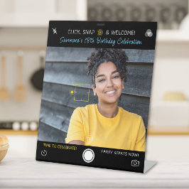 スナップショット誕生日の写真 台座サイン