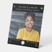 スナップショット誕生日の写真 台座サイン (正面)