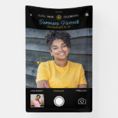 スナップショット誕生日の写真 横断幕 (縦)