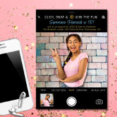 スナップショット誕生日フォト招待状 招待状