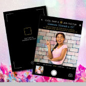 スナップショット誕生日フォト招待状 招待状