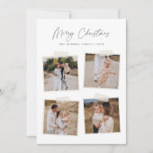 スナップショット | Merry Christmas 4写真 シーズンカード (正面)
