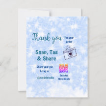 スナップタグをシェア SNS キラキラ 青 QRコード