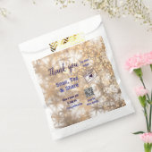 スナップタグ シェア ソーシャルメディア QRコード グリッター ゴールド フェイバーバッグ (封をした状態)