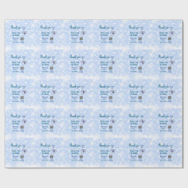 スナップタグ シェア ソーシャルメディア QRコード グリッター 青 ラッピングペーパー