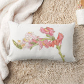 スナップドラゴンとコーンフラワー ランバークッション (ブランケット)