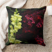 スナップドラゴンとパゴダの花カラフルフローラ クッション (ブランケット)