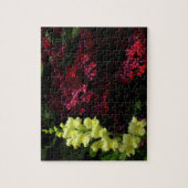 スナップドラゴンとパゴダの花カラフルフローラ ジグソーパズル (縦)