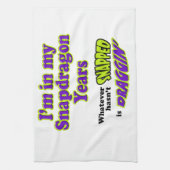 スナップドラゴンの年 キッチンタオル (縦)