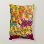 スナップドラゴンカラフルフローラ アクセントクッション (裏面(縦))