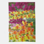 スナップドラゴンカラフルフローラ キッチンタオル (縦)