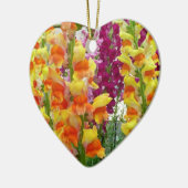 スナップドラゴンカラフルフローラ セラミックオーナメント (左)