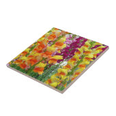 スナップドラゴンカラフルフローラ タイル (側面)