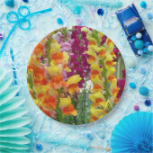 スナップドラゴンカラフルフローラ ペーパープレート (パーティー)