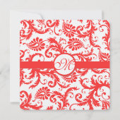 スナップドラゴンコーラルダマスウェディング招待状 招待状 (裏面)