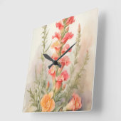 スナップドラゴンスプレンダー スクエア壁時計 (傾斜)