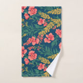 スナップドラゴンレインボーカラフルパタパーソナライズされたーン バスタオルセット (ハンドタオル)