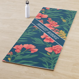 スナップドラゴンレインボーカラフルパタパーソナライズされたーン ヨガマット