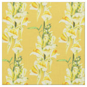 スナップドラゴン水彩植物芸術ワイルドフラワー ファブリック (クローズアップ)