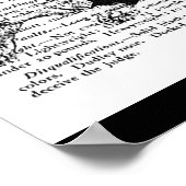 スナップピボストンブルテリアヴィンテージアートプリント ポスター (角)