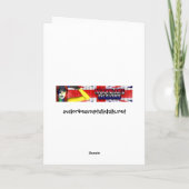 スナップピー誕生日ハッピーワニ水中ビュー カード (裏面)