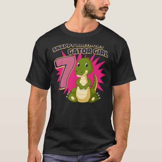 スナップピー7番目の誕生日ゲーターガール Tシャツ (正面)