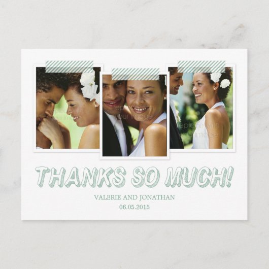 スナップファンキーショットありがとうはがき ポストカード (正面)