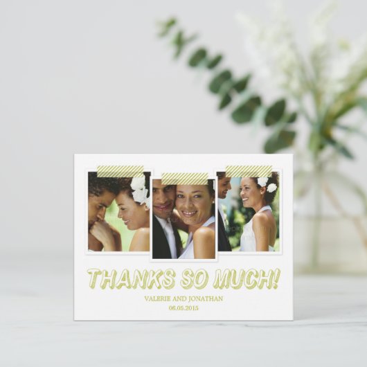 スナップファンキーショットありがとうはがき ポストカード (スタンド正面)